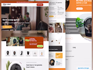 A landing page built on replo