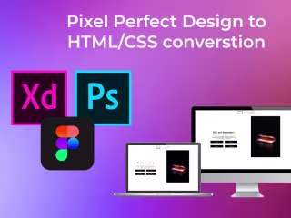 Web Design Layout to HTML/CSS Conversion