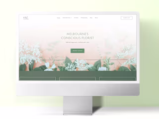 Florist Website Template / 2020