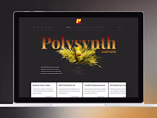 Crafting a Luxurious Digital Experience for Polysynth :: Behance
