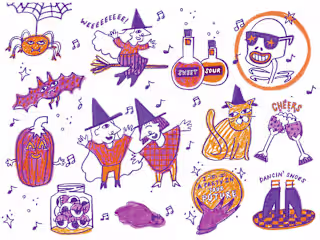 Surface Design Illustration for Party & Gifting