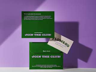 Flow & Go Women's Community Running Club Brand Identity