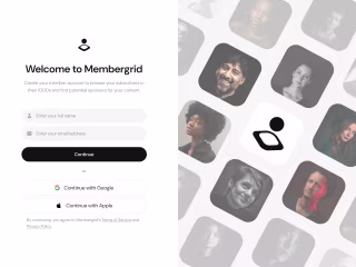 Membergrid - Onboarding