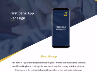 First bank mobile banking app :: Behance