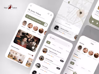 Hair Salon App Design