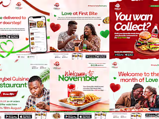 OliliFood Social Media Branding + Flyer Designs