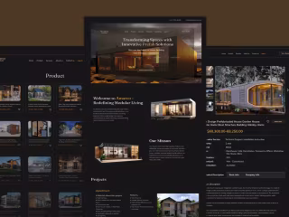 Prefab house web design (1) | Images :: Behance