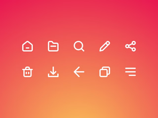 Icons for a Mobile App