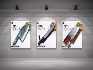 CHEF KNIFES POSTER DESIGN on Behance