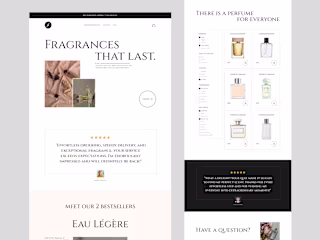 Webflow (Fragrantique Luxury Perfume Store Design & Development)