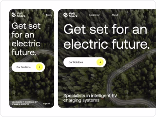 Volt Spark-Framer Landing Page Website