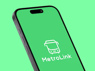 Metrolink Bus app case study on Behance