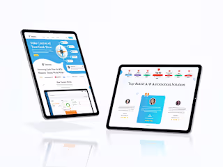 Tesorio | Tech Company Landing Page UI Design