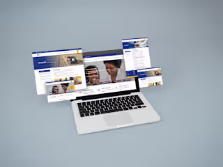 Front-end development, Design and Backend - Middle East Bank

