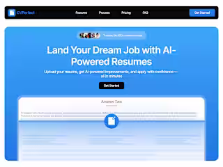 Marketing Landing Page - AI-Powered Resume Builder