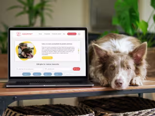 ADOPPET adaptable website for adoption of pets from shelters 