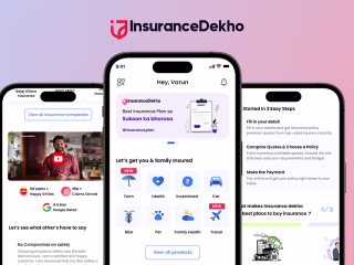 Designing the Homepage for the Insurance Dekho mobile app