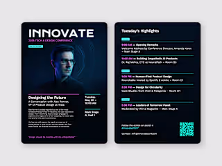 Innovate 2025 Conference Spread Design