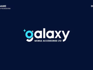 Galaxy Mobile Accessories Logo Design.