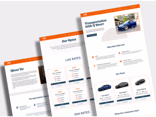 Family Owned Transportation Business Web Design and Copy 
