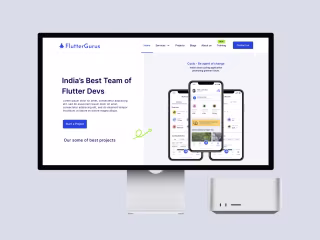 Flutter Gurus - Website Design