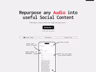 Audio/to/Content