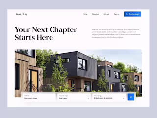 Azure Living – Real Estate Website Design
