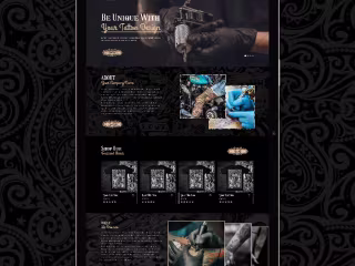 Elevate Your Tattoo Journey with Exquisite UI Design"