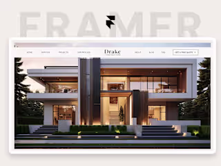 Drake - Elegant Construction Framer Template