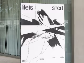 Salome Frenzel | graphic design on Instagram: “LIFE IS SHORT 🖤…