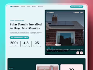 Swift Solar 🌊 | Fast Installations Solar Website