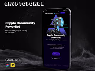 CryptoForge- Telegram trading bot :: Behance