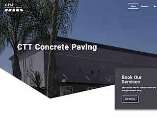 CT&T Concrete Paving Website Design & Development