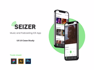 iOS Mobile App UX/UI Design SEIZER