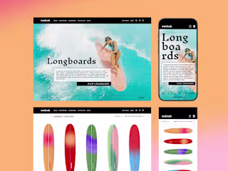 Website design - ombak, surfing, 2025