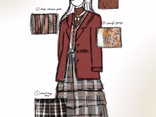 Outfit Proposal | Threads of Time: A Modern Twist on Tradition 