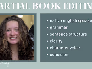 I will copy and line edit your fiction writing