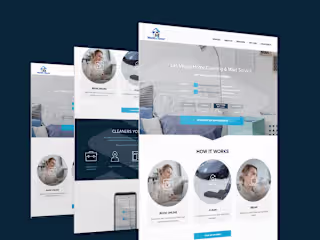 cleaning website :: Behance