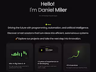 Creative Business Landind Page for Framer