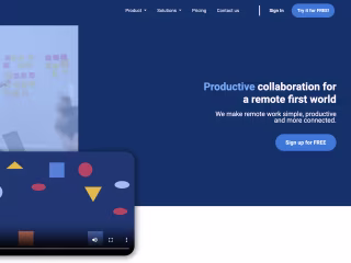 Web design for project management SaaS landing page