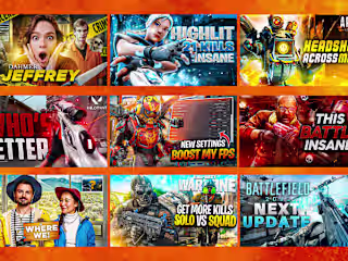 Trending Style For Gaming  YouTube Thumbnails  