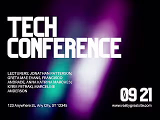 Creative Banner Design for Tech Conference