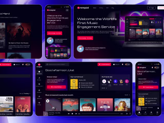 🥁 UX/UI design of the Music Platform