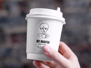 Get Roasted coffee branding
