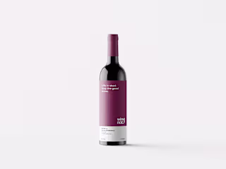 Wine packaging inspired by pantone.