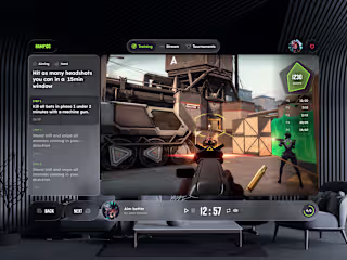 Gaming AR interface