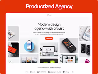 Twist - productized agency website