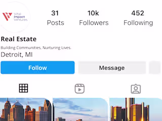 Instagram Social Media Management for Vita Impacts Venture