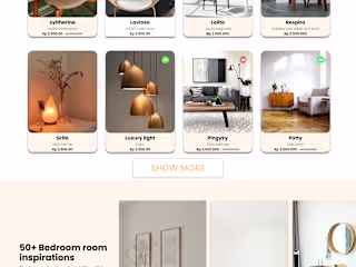 furniture website redesign 