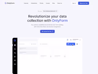 OnlyForm - Revolutionize your data collection